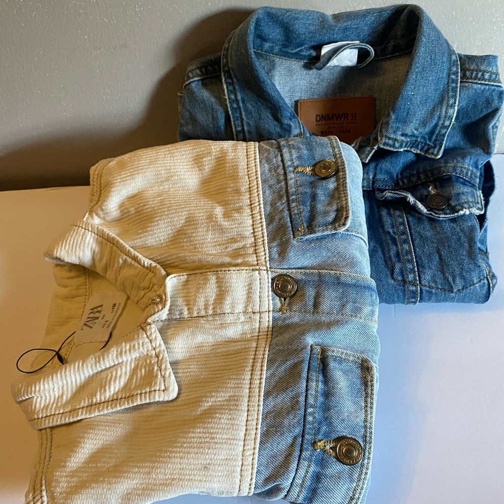 Kids Zara Jean Jacket Two Tone